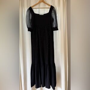 Zara Elegant Black Evening Dress